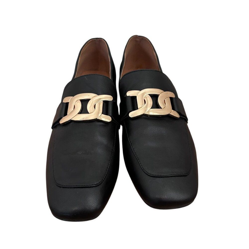 Spring Step Patrizia Rockrose Black Faux Leather Loafers Size 10 - Picture 5 of 9
